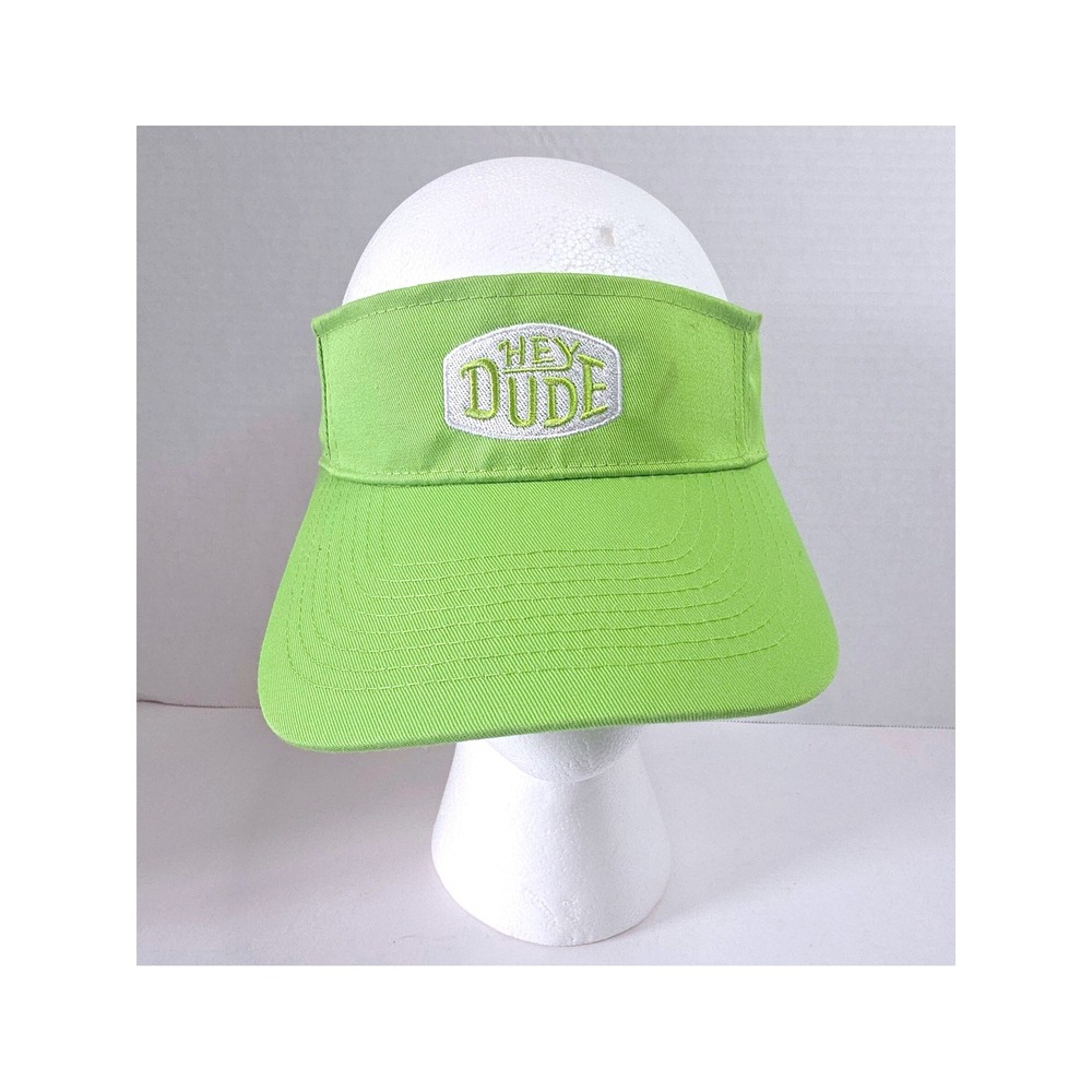 Hey Dude - Pins & Aces Collaboration Lime Green‎ Visor Hat Cap Limited Edition.